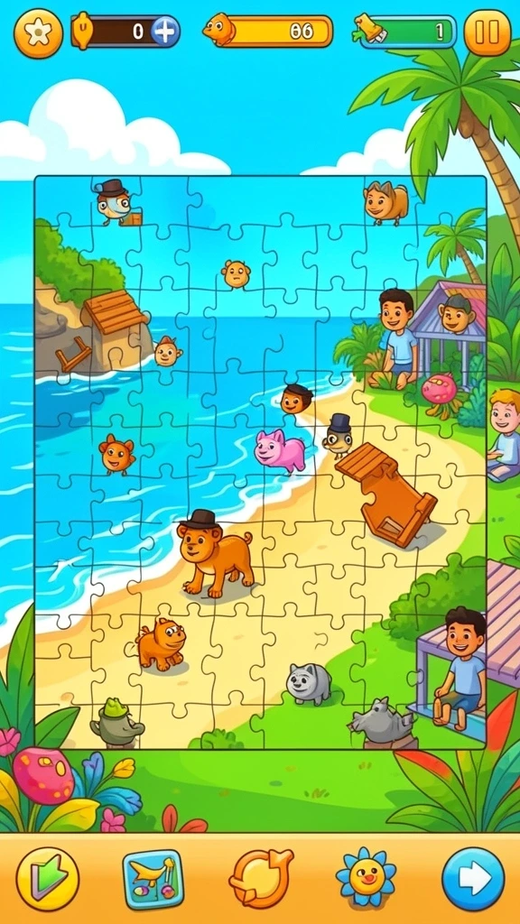 Screenshot 3: Momen seru dalam mode multiplayer.