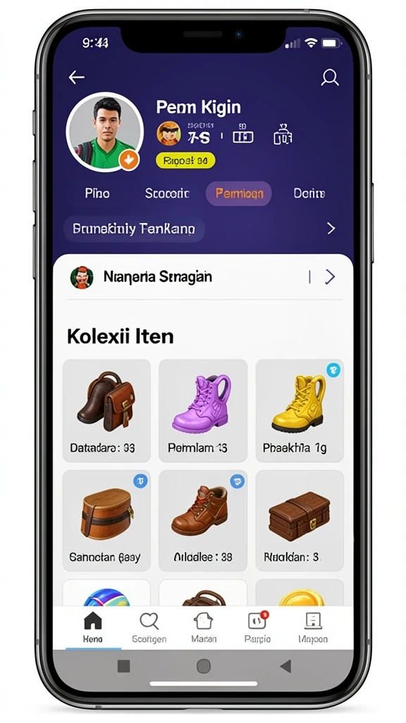 Berbagai pilihan permainan judi yang tersedia.