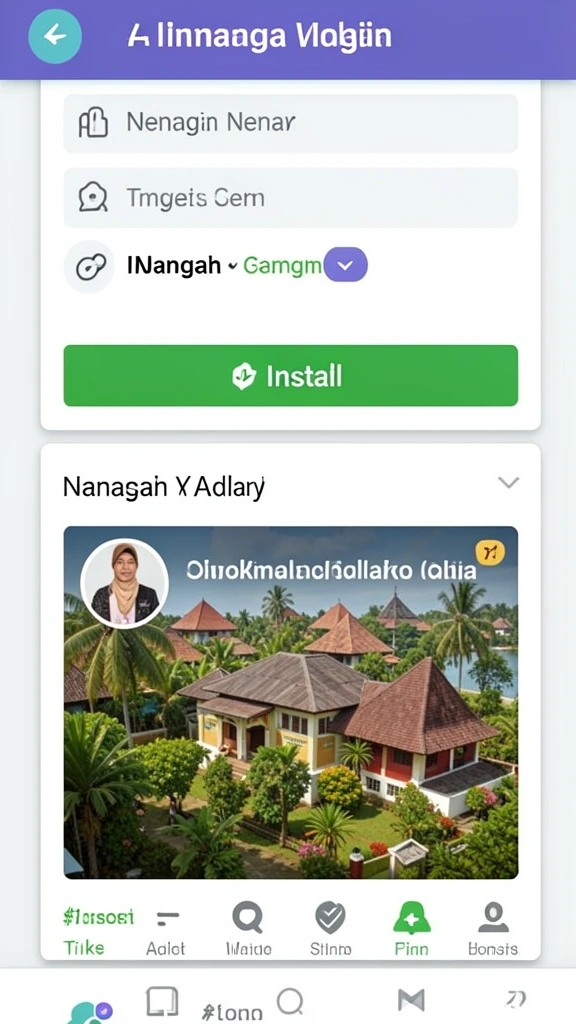 Tampilan utama yang menarik dan mudah dinavigasi.