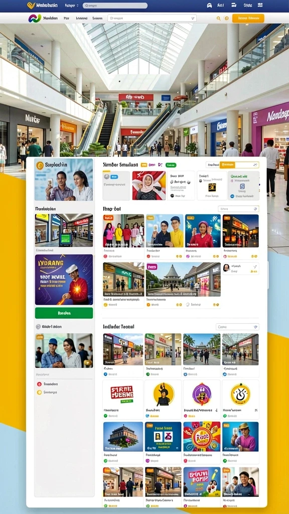 Screenshot memperlihatkan komunitas pemain yang aktif dalam permainan.
