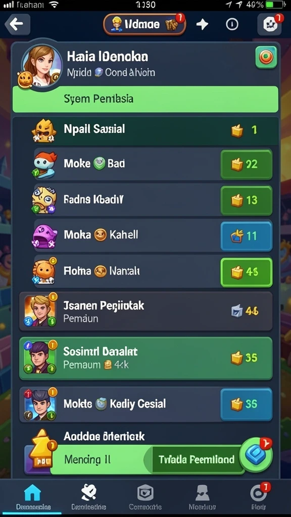 Tampilan antarmuka yang menarik dan modern.