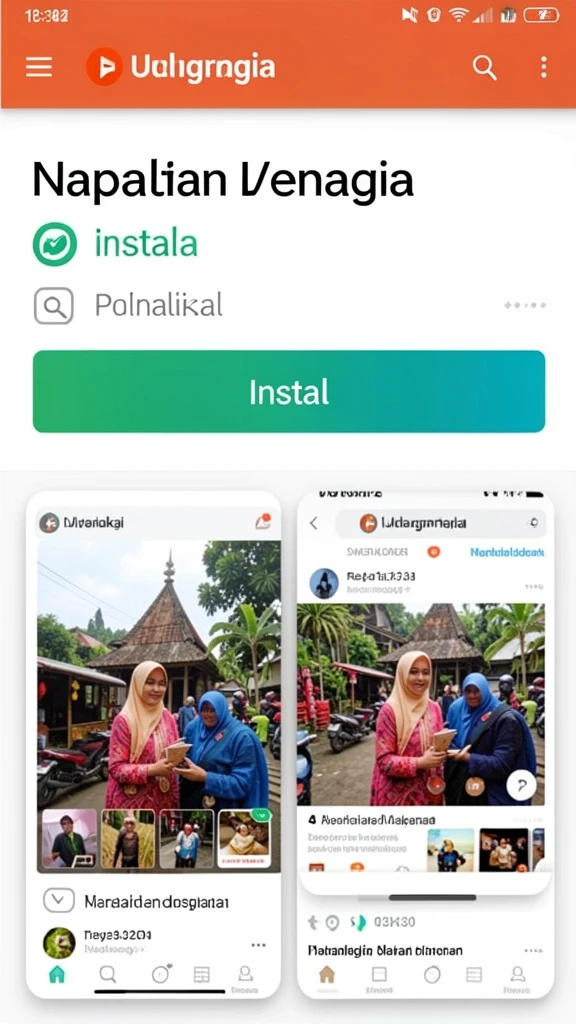 Tampilan antarmuka yang sederhana dan menarik.