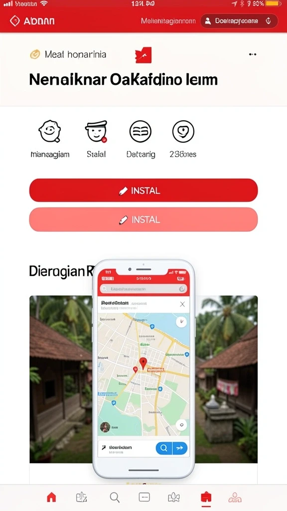 Tampilan awal aplikasi KAWAT4D yang menarik.