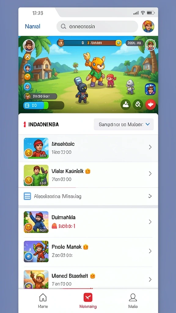 Tampilan awal LUKYMINO yang menarik dan interaktif.