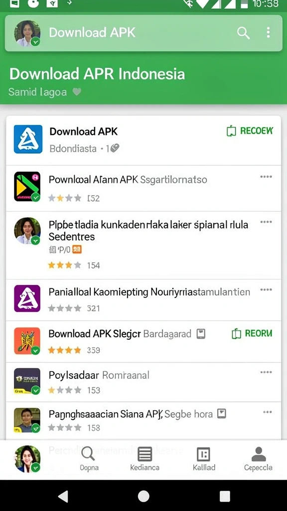 Menu permainan yang beragam dan mudah diakses.
