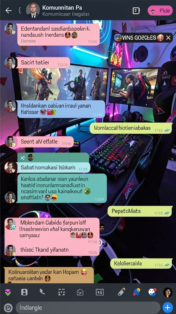 Pertarungan epik melawan musuh yang menantang.