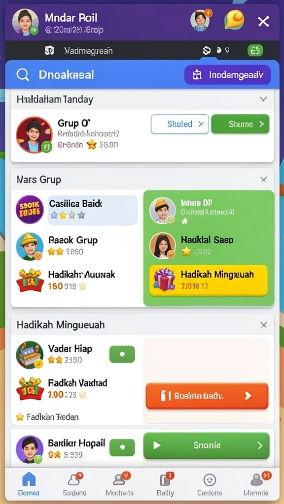 Bonus harian menarik untuk pengguna setia.
