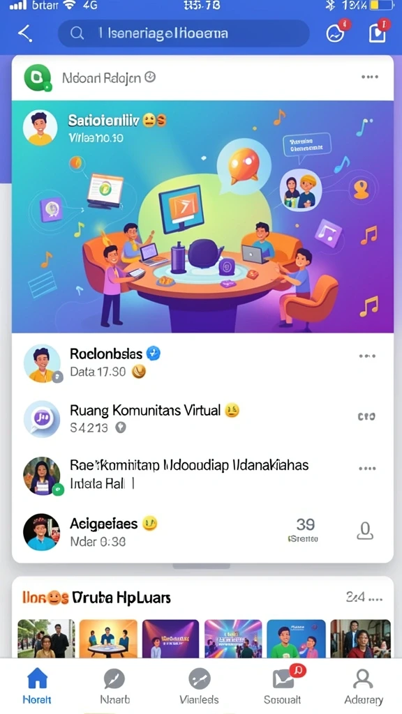 Fitur sosial yang memungkinkan koneksi dengan pemain lain.