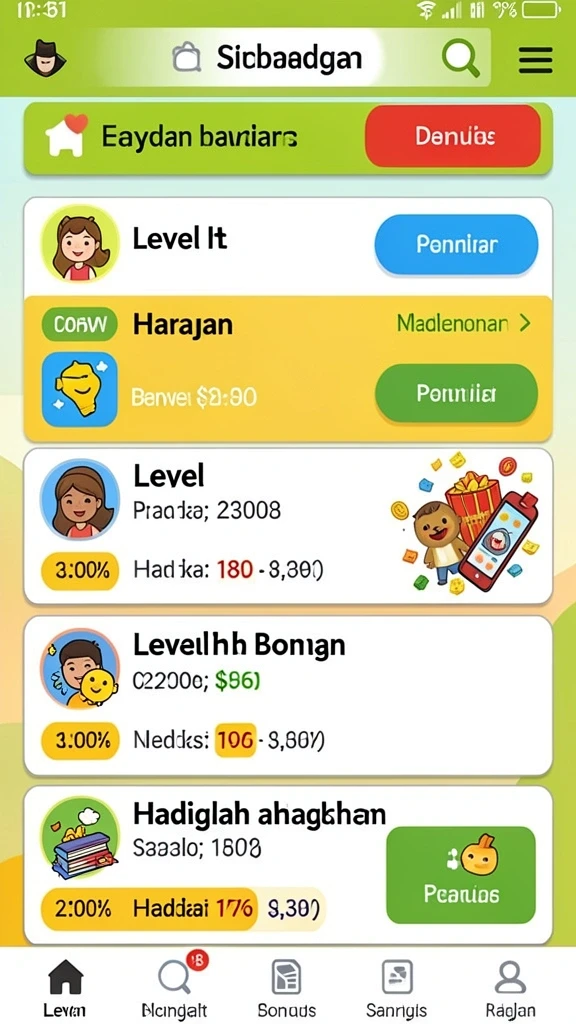 Tampilan antarmuka yang menarik dan user-friendly.