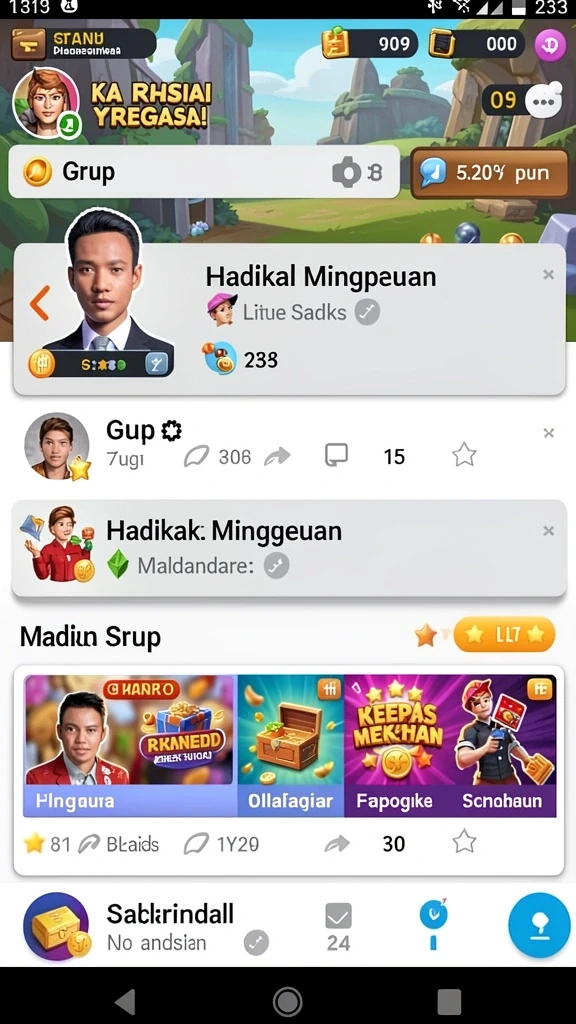 Karakter unik yang bisa kamu pilih.