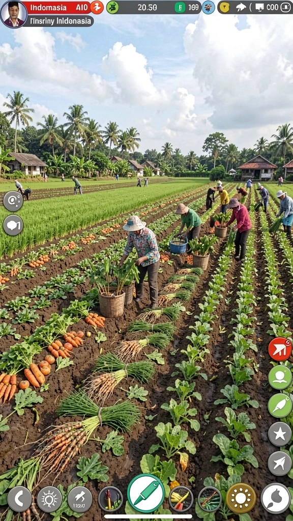 Menu permainan yang beragam dan mudah diakses.