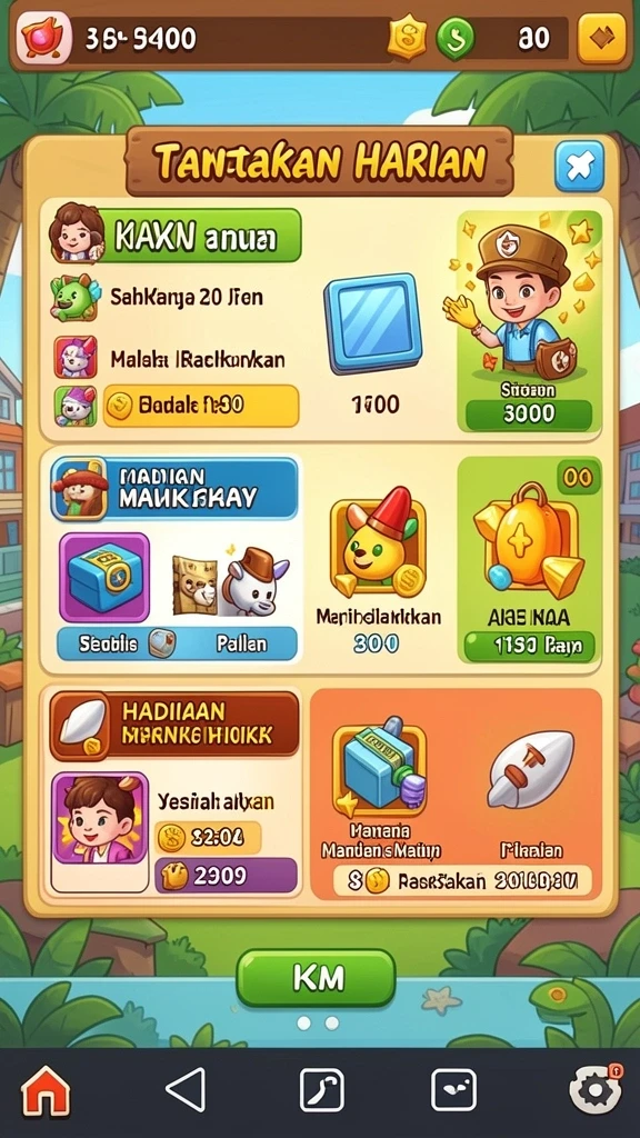 Fitur bonus yang membuat permainan semakin seru.