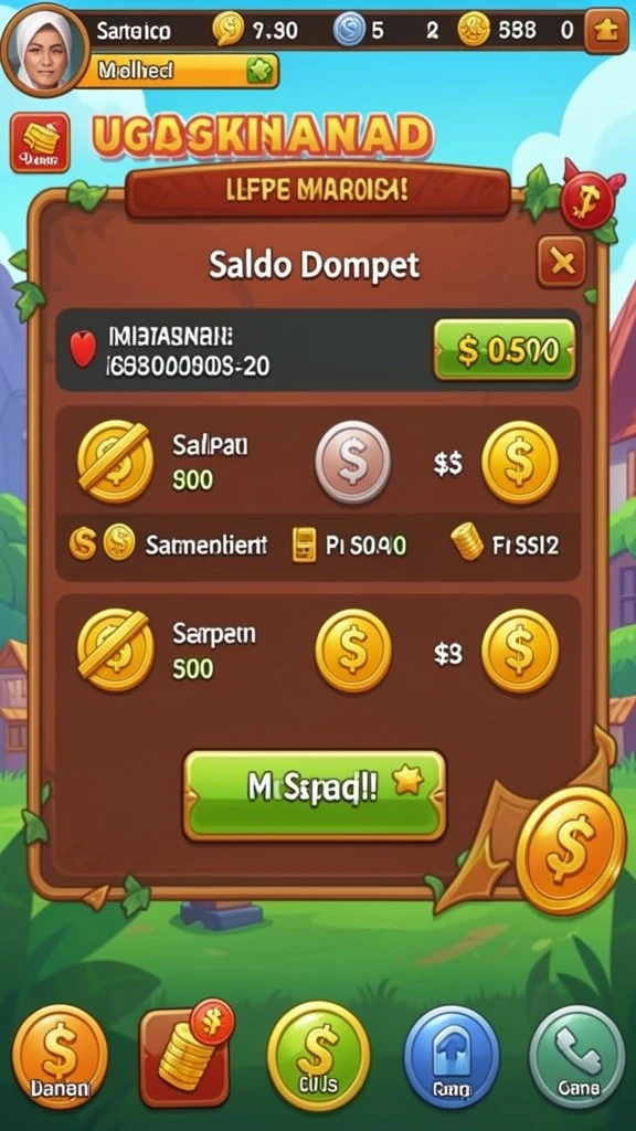 Level permainan yang menantang.