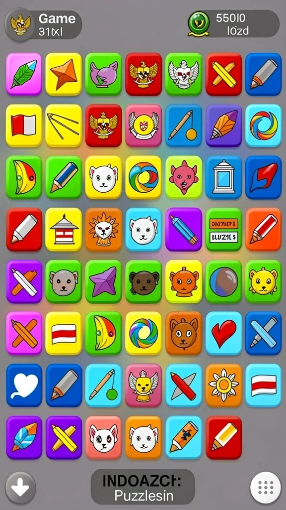 Screenshot menunjukkan salah satu mini-game menarik.