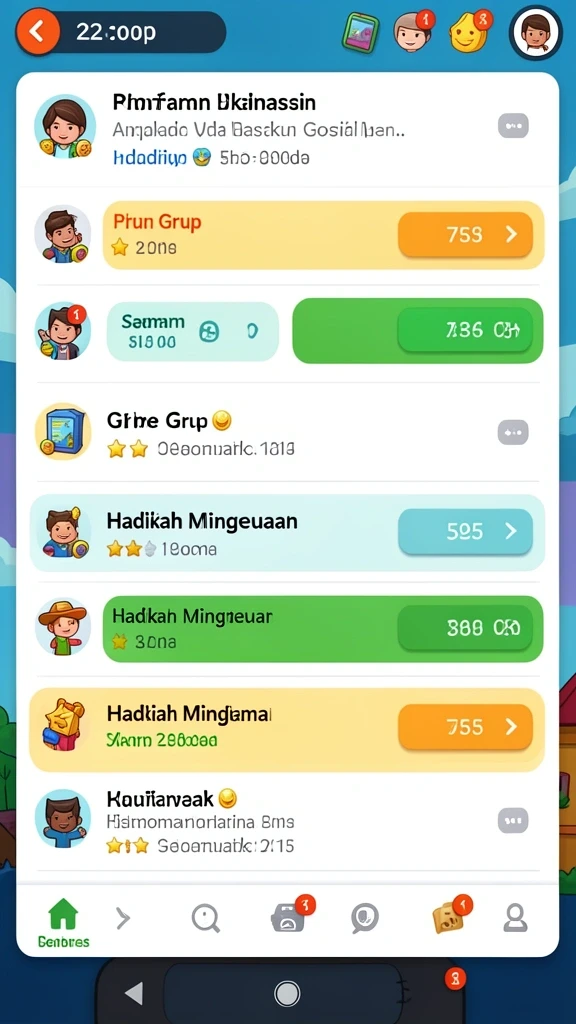 Tantangan seru di setiap level permainan XE77.