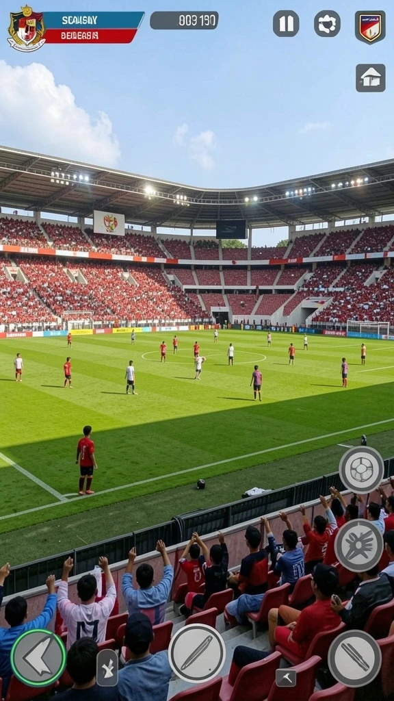 Tampilan permainan yang memukau dan interaktif.